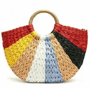 New Design Water Hyacinth Purse Boho <b>Straw</b> Handbag Summer Beach <b>Bag</b> Trendy <b>Straw</b> <b>Tote</b> <b>Bag</b> From HNH Craft Vietnam 2025 - Product Image 1