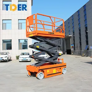 2023 TDER Totalmente Automático Bateria Auto Drive Elétrico Scissor Lift Table Truck Montado Plataforma De Trabalho Aéreo