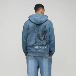 เสื้อฮู้ดผ้าซักแบบมีซิปรูดผ้าฝ้าย80% 20% โพลีเอสเตอร์2025 - Product Image 1