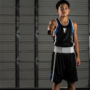 2024 arrivée Sublimation imprimé combinaison de boxe personnalisé ceinture élastique boxeurs avec dos nageur maillot de boxe à vendre - Product Image 5