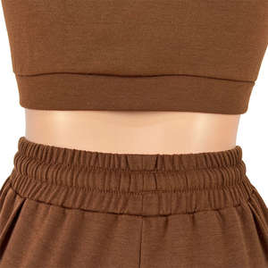 Conjuntos Para mujeres ชุดออกกำลังกายขาสั้นสำหรับผู้หญิงเข้าชุดเล่นกีฬาเลานจ์ชุด2ชิ้นชุดเสื้อผ้า2024 - Product Image 2