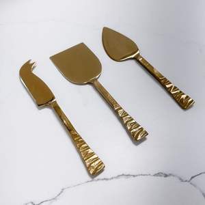 Decorative Stainless Steel Cheese Set Polished Finish Handles Manual <b>Dishwasher</b> Safe Modern Design for Elegant Dining Interiors - Product Image 4