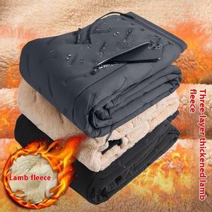 Pantalones de lana para mujer, pantalones de chándal térmicos cálidos de tela suave OEM ODM directos de fábrica al por mayor con logotipo personalizado de invierno - Product Image 2