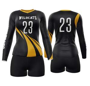 Maillots et shorts de volley-ball OEM ODM, logo personnalisé, vêtements d'équipe pour jeunes adultes, ensemble d'uniformes de compétition sportive - Product Image 1
