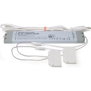 <b>LED</b> <b>Driver</b> 230V to <b>24V</b> 60W with 2x 6-Way Distributor L&S - Product Image 1