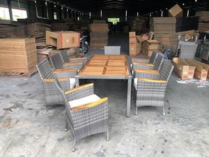 Moderno Juego de Comedor de Mimbre Ratán Duradero No Apilable de 8 Plazas con Cojines de Asiento para Uso en Jardín Exterior - Fábrica Phu Linh - Product Image 6