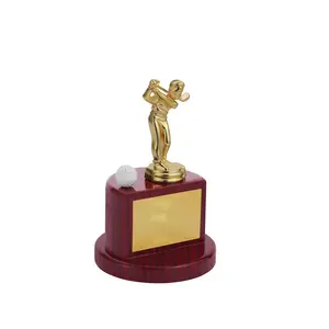 Standard Quality Hammered Golf Man Trophy Memento Sports Award Available at Affordable Price for Export