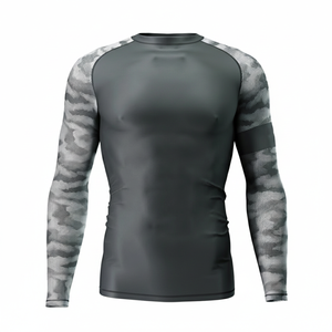 High Quality Breathable <b>MMA</b> <b>Rash</b> <b>Guard</b> for Jiu Jitsu Custom Color Long Sleeve Unisex Swimwear UPF50+ Quick Dry Anti-Bacterial - Product Image 4
