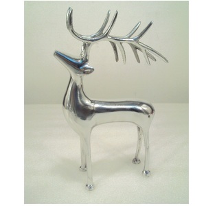 Ornement de Noël en aluminium argenté de renne pour l'article décoratif de dessus de table de Noël de salon à la maison - Product Image 3