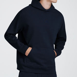 Sudadera con capucha de invierno de algodón Pima para hombre, sudadera de Jersey de secado rápido transpirable de estilo Vintage personalizable de Terry orgánico - Product Image 6