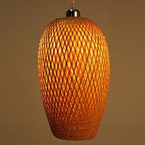 Suspension moderne en bambou abat-jour suspendu éco friendly lampe décor salon chaud et vintage style - Product Image 6