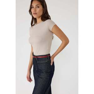 T-shirt à manches courtes en tissu de velours côtelé - Product Image 3