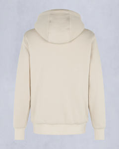 Sweat-shirt à capuche zippé pour homme, beige, coupe classique, couleur unie, en polaire, pour l'automne, personnalisable OEM ODM, Tavian - Product Image 2