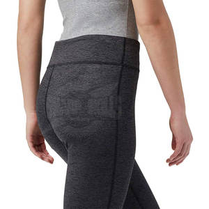 Leggings de fitness personnalisés de haute qualité pour femmes en nylon extensible respirant avec taille moyenne Style décontracté vente en ligne - Product Image 4