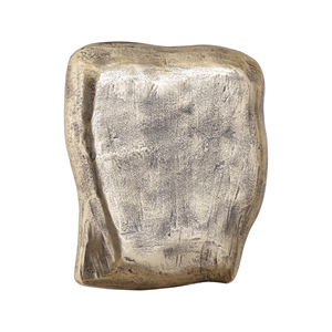 Abstract Modern Cast Aluminum Block Sculpture Metal Handicraft for <b>Decorative</b> Accent in Home <b>Office</b> or Art Display - Product Image 1