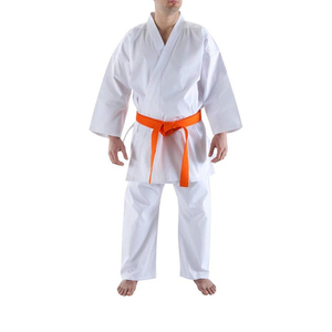 Uniforme de Karate con logotipo personalizado de calidad superior con bordado Ropa de entrenamiento de artes marciales Conjunto de camisas y pantalones de 2 piezas Traje de Karate - Product Image 1