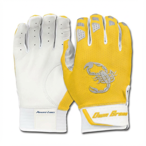 Özel Marka Logolu Etiketli Performans Beyzbol Vuruş Eldivenleri Toptan Dayanıklı Keçi Derisi Avuç İçi Softbol Vuruş Eldivenleri - Product Image 6