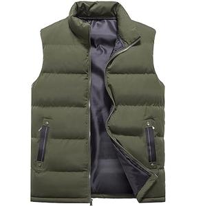 Veste matelassée sans manches d'hiver respirante coupe-vent Patchwork Fine Imperméable Streetwear Service OEM personnalisable - Product Image 2