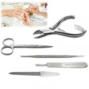 Professional Wholesale Podiatry Kit Of Clippers Ingrown Nail File Thick Toenail Nippers Scissors Surgical Chiropody Instruments