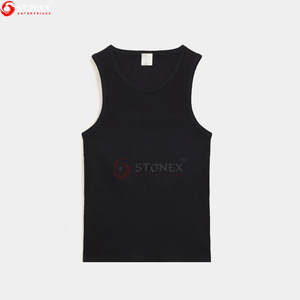 Vente en gros de débardeurs de gym en polyester/coton pour hommes, col rond, vêtements de fitness décontractés, gilet de musculation respirant de haute qualité - Product Image 4