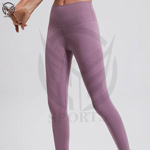 กางเกงออกกำลังกายขายส่งสำหรับผู้หญิง เอวสูง ยกสะโพก ผ้าเนื้อนุ่ม ยืดหยุ่น แห้งเร็ว น้ำหนักเบา ความยาวเต็มตัว เหมาะสำหรับวิ่ง ฟิตเนส และเล่นกีฬา - Product Image 5