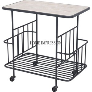 Único y elegante último patrón de llegada marco de metal chapado en oro con espejo de vidrio transparente estante de almacenamiento de equipaje de la India - Product Image 5