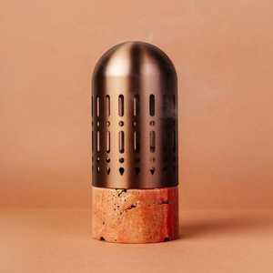 Brûleur d'encens Bakhoor en bois de pin du Moyen-Orient moderne avec taille personnalisée pour une utilisation aromatique dans le salon à la maison - Product Image 4