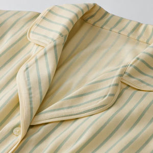 Set <span class=keywords><strong>Pigiama</strong></span> da <span class=keywords><strong>Donna</strong></span> a Maniche Lunghe in <span class=keywords><strong>Cotone</strong></span> di Bambù, <span class=keywords><strong>Pigiama</strong></span> in Jersey Organico, Abbigliamento da Notte e da Casa per Donne, Set con Camicia e Pantaloni con <span class=keywords><strong>Bottoni</strong></span> - Product Image 6