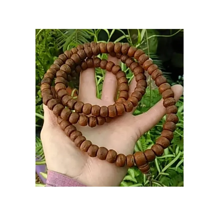 108 colliers de perles de bois mala pour Bracelet tibétain bouddhiste Mala bouddha Bracelet de charme fait à la main