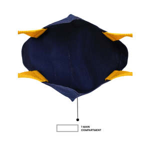 Sac fourre-tout en coton Be Happy Sunflower, durable, taille moyenne, avec longues poignées en corde, impression par transfert thermique, pour usage quotidien, alimentaire, publicitaire ou cadeau - Product Image 4
