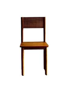 Silla de Comedor de Teca Personalizada, Duradera y de Primera Calidad, Diseño Moderno y Minimalista para Apartamento, Hogar, Oficina, Sala de Estar, Muebles de Madera Sólida - Product Image 4
