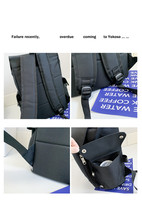 Nouveau Sac à Dos pour Ordinateur Portable Écologique en Tissu Oxford Imperméable avec Fermeture Éclair Grande Capacité pour Étudiants Personnalisable