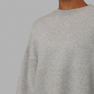 Sudadera de Cuello Redondo de Felpa 100% Algodón con Logotipo Personalizado, Sudadera de Invierno para Mujer, Estilo Holgado, Informal, de Punto, Manga Larga, Transpirable - Product Image 5