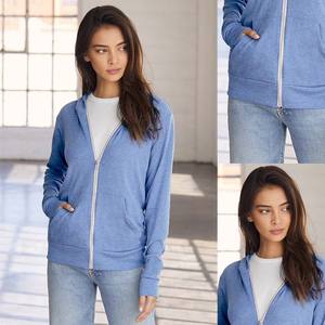 <b>Hoodie</b> <b>zippered</b> hooded slim Fit Long Sleeve Lightweight Sweatshirt - Product Image 6