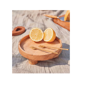 Assiette de feuille de bois unique rustique produit fabriqué plat décoratif en forme de feuille servant assiette en bois et artisanat indien - Product Image 5