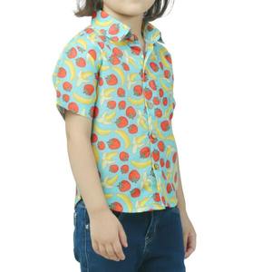 Tops de manga corta informales con estampado de frutas bonitas para niños y niñas, ropa de verano, camisa - Product Image 3