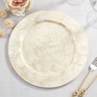 Assiette de présentation en nacre de capiz, vente en gros, bon choix, incrustation de nacre, sous-plat, prix bas, directement du fournisseur