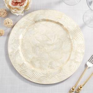 Plato de presentación de concha de capiz al por mayor, buena elección, mantel individual con incrustaciones de MOP, precio económico de proveedor directo - Product Image 2