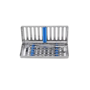Cassette de stérilisation dentaire pour instruments stériles, plateau en acier inoxydable détachable pour autoclave, boîte de rangement pour 4 pièces - Product Image 6