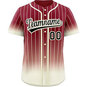 2025 nouveau Design impression personnalisé Vintage séchage rapide respirant hommes Baseball Jersey - Product Image 5