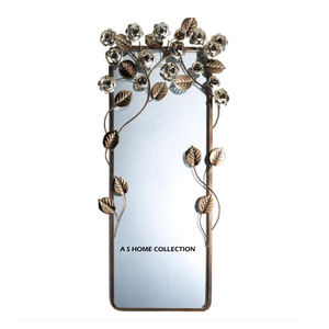 Aluminum Frame Silver Plated <b>Wall</b> <b>Mirror</b> Unique Design Metal <b>Wall</b> <b>Hanging</b> <b>Mirror</b> for Office & Bedroom - Product Image 4