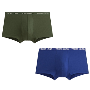 Calzoncillos y Bóxers para hombre al por mayor OEM calzoncillos de cintura alta para hombre 95% algodón 5% Spandex ropa interior de tela personalizada hombres algodón mayorista - Product Image 1