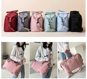 Công Suất Lớn Du Lịch Túi Du Lịch Túi Polyester Nylon Thể Thao Lớn Tote Không Thấm Nước Vai Túi Qua Đêm Cho Phụ Nữ