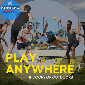 Back Yard Mini Bãi Biển Bóng Chuyền Set Spike Bóng Trò Chơi Với 4 Quả Bóng Net Ném Strike Bóng Màu Vàng - Product Image 2