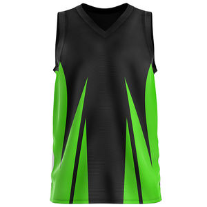 Maillot de basket-ball réversible personnalisé 100% polyester léger nouvelle arrivée coupe ajustée Tissu Maillot de basket-ball Hauts pour hommes femmes - Product Image 4