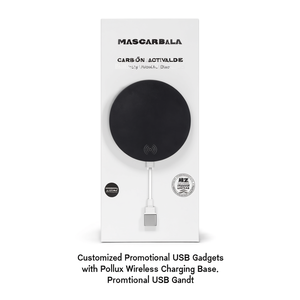 Gadget USB Promozionali Personalizzati con Base di Ricarica Wireless Pollux - Product Image 3