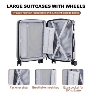 Valise PC légère extensible avec serrure TSA, 4 roues, poignée souple, doublure en polyester durable pour usage personnel et professionnel - Product Image 4