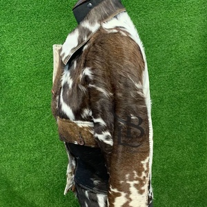 Meilleure vente Veste en cuir de vachette sur mesure pour hommes Style décontracté Nouveau style Conception unique Vestes en cuir de vachette pour hommes - Product Image 6