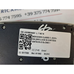 PLAFONIERA MERCEDES Classe C Berlina W203 A2038204601 (00>04) - Product Image 6