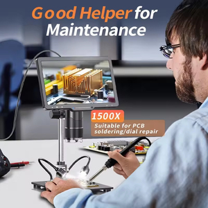 OEM 2K HD 10.1 Inch LCD Digital <strong>Microscope</strong> 3 Lens 2000X Handheld Inspection Camera LED USB Microscopio Video <strong>Microscope</strong> Digital - Product Image 4